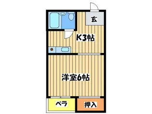 ブランドニュ-ハウス【4階】の間取り