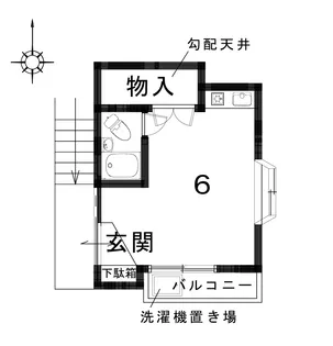 銀閣寺ハイム 浄土寺西田町 貸マンション【2階】の間取り