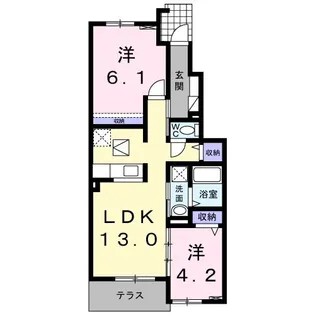 プリーマ ルクスス【1階】の間取り
