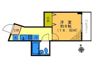 K♭(ケイフラット)【2階】の間取り
