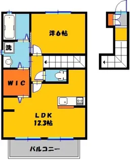 リリーバーベナB棟【2階】の間取り