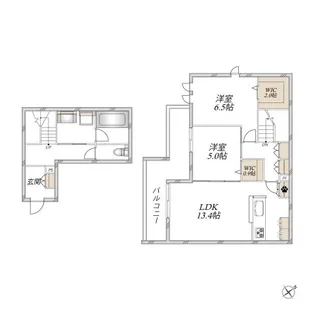アチェーロ駒沢大学の間取り