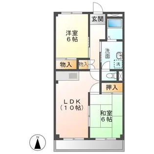 エスポワール梅森台【2階】の間取り