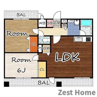 セントラル南塚口【9階】の間取り