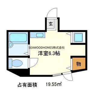 プルメリアガーデン【3階】の間取り