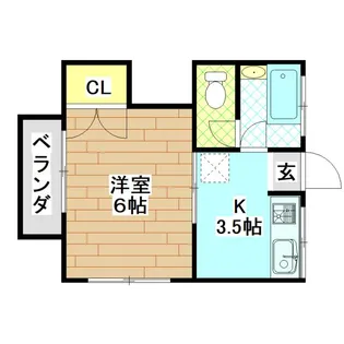 パルルみやまる【1階】の間取り