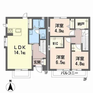メゾン花畠の間取り