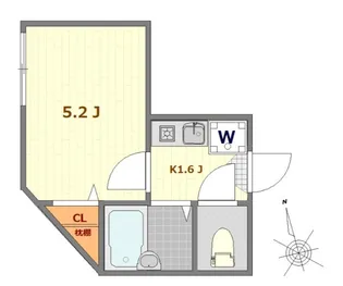 エスト綾瀬【1階】の間取り