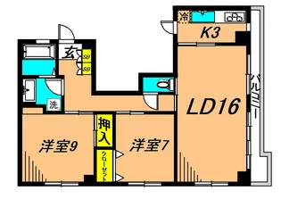 シノン原町【3階】の間取り