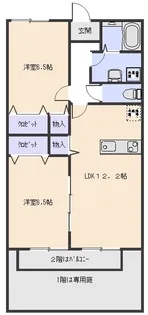 クレール・F【1階】の間取り