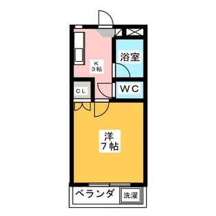 クレール新川【1階】の間取り