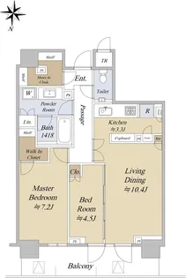 パークタワー西新宿【35階】の間取り