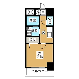 エスリード名古屋STATION WEST【8階】の間取り