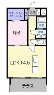 ル・クール【1階】の間取り