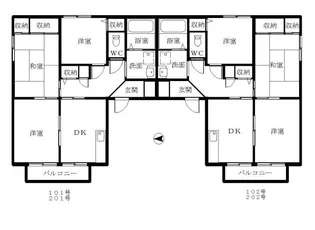 ウォーネリI【2階】の間取り