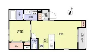 コンソラーレ南麻布【1階】の間取り