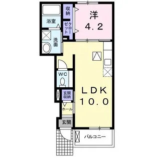 レジデンス花火屋【1階】の間取り