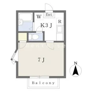 アーニストハウスB棟【2階】の間取り