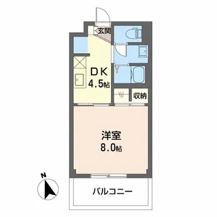 シャンテコスモス【2階】の間取り