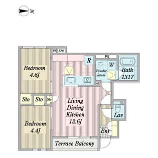 アイザック糀谷【1階】の間取り