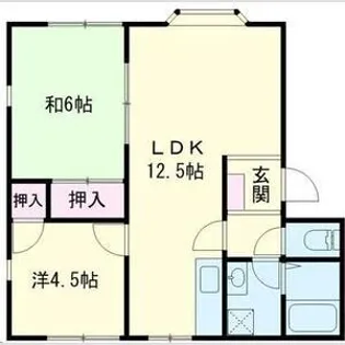 グリーン・シャトレA【1階】の間取り