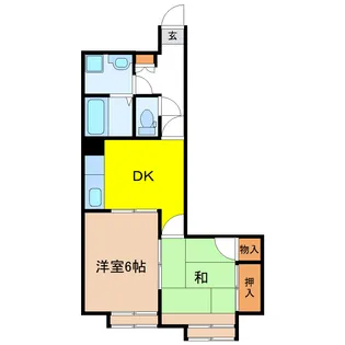 ライオンズマンション荒町【1階】の間取り