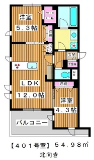 Opus・1(オーパス・ワン)【4階】の間取り