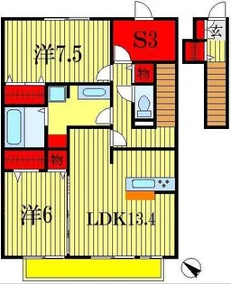 プランドール【2階】の間取り