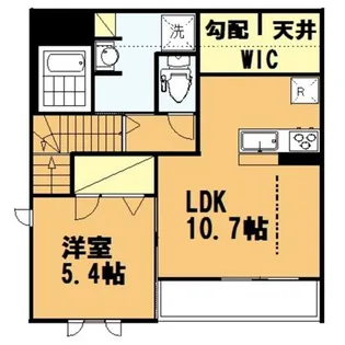 カーサ ヤマボウシ【2階】の間取り