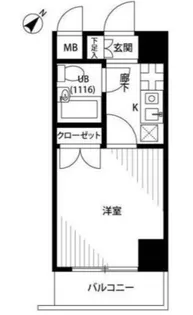 プレールミホカテリーナ武蔵小山【6階】の間取り