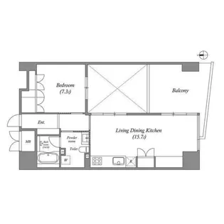 LASANTE葵【9階】の間取り