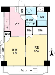 メゾンド・エトワール【7階】の間取り