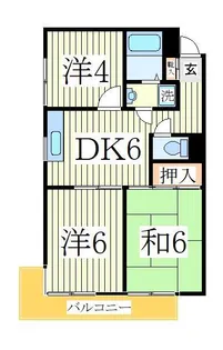 シロタコーポ【3階】の間取り