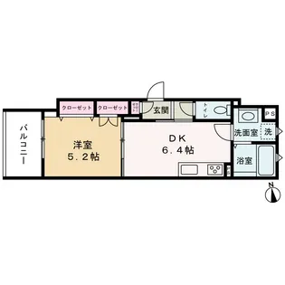 クリエオーレ清瀧【3階】の間取り