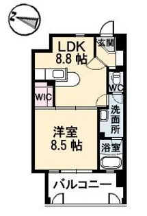 フラットリア御船【2階】の間取り