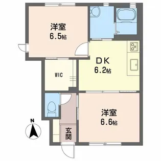 モダンヴィレッジ C棟【1階】の間取り