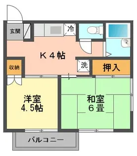 第2杉浦ハイツ【2階】の間取り