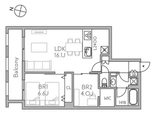 GranDuo田園調布6【2階】の間取り