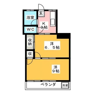 アパート丸双【2階】の間取り