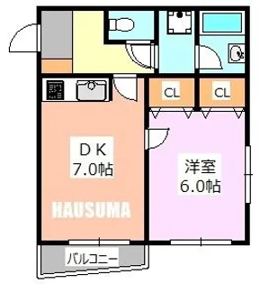 ハートピア駒込【4階】の間取り