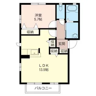 クレメント II【2階】の間取り