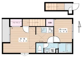 グローリー中町【2階】の間取り