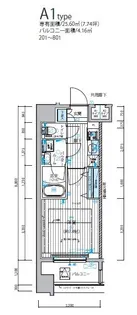 メインステージ錦糸町IX【2階】の間取り