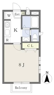 アーバン・ド・ジュネス小松島【1階】の間取り