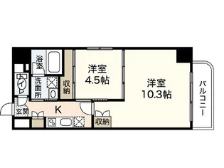 スリヴェール祇園【2階】の間取り