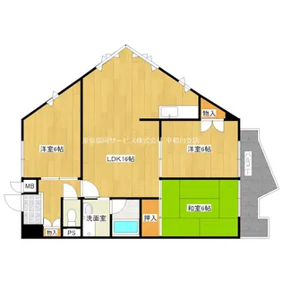 エステート矢島【8階】の間取り