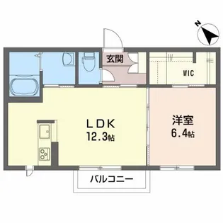 シャーメゾン泉【2階】の間取り