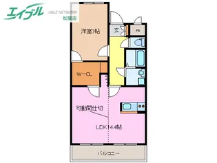 中川ファーストマンションVI【1階】の間取り