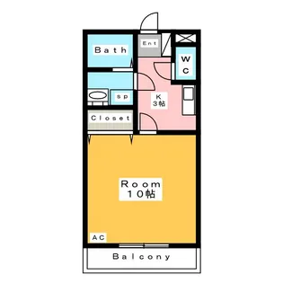 リバーサイドEve【2階】の間取り