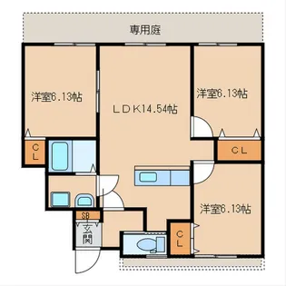 リバメゾンA棟【2階】の間取り